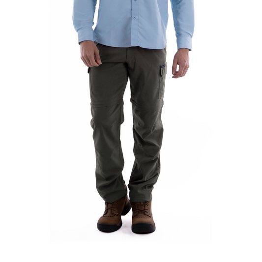 Thomas Cook Kombi Mens Zip Off Pants Khaki