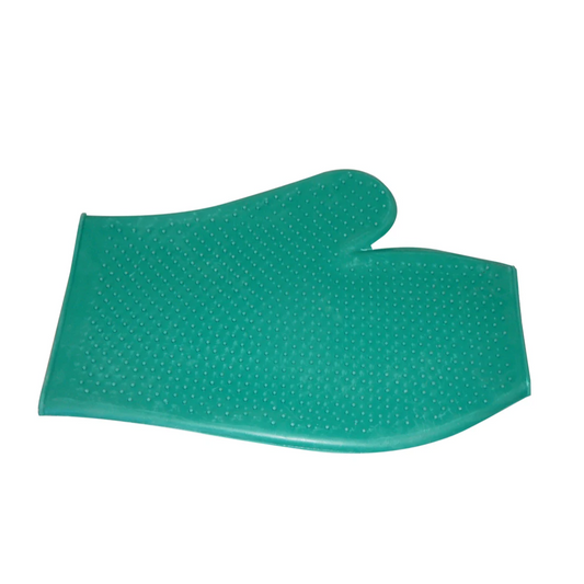Rubber Mitt Glove Adult Size Red