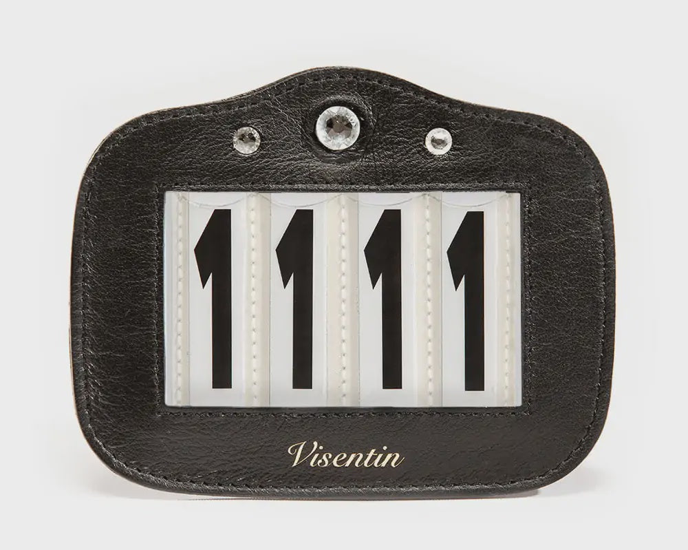 Visentin Premium Bridle Number Holder Swarovski