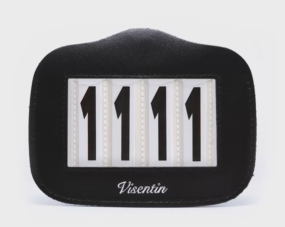 Visentin Standard Bridle Number Holder Plain 4 Numbers