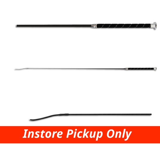 Waldhausen Dressage Velour Handle Whip Black