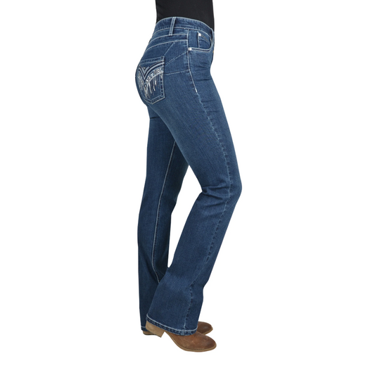 Wrangler Windsong Ladies Q Baby Booty Up Marine Blue