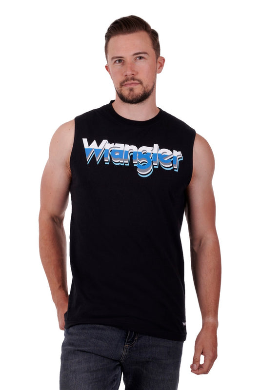Wrangler Phillips Mens Muscle Tank Black