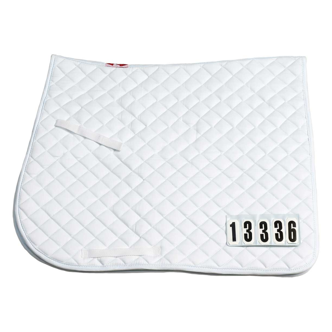 Zilco Competition Dressage Number Saddlecloth White