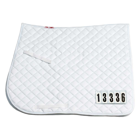 Zilco Competition Dressage Number Saddlecloth White