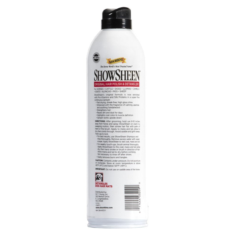Absorbine Show Sheen Finishing Mist Spray 443ml - Aitken's Saddlery