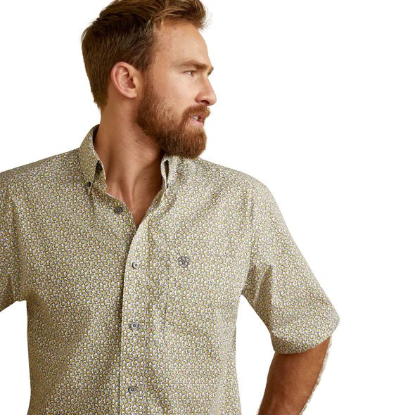 Ariat Axton Mens Classic SS Shirt White - Aitken's Saddlery