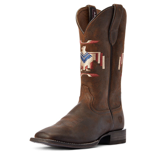 Ariat Circuit Thunderbird Chimayo Mens Boots Saddleup Brown - Aitken's Saddlery