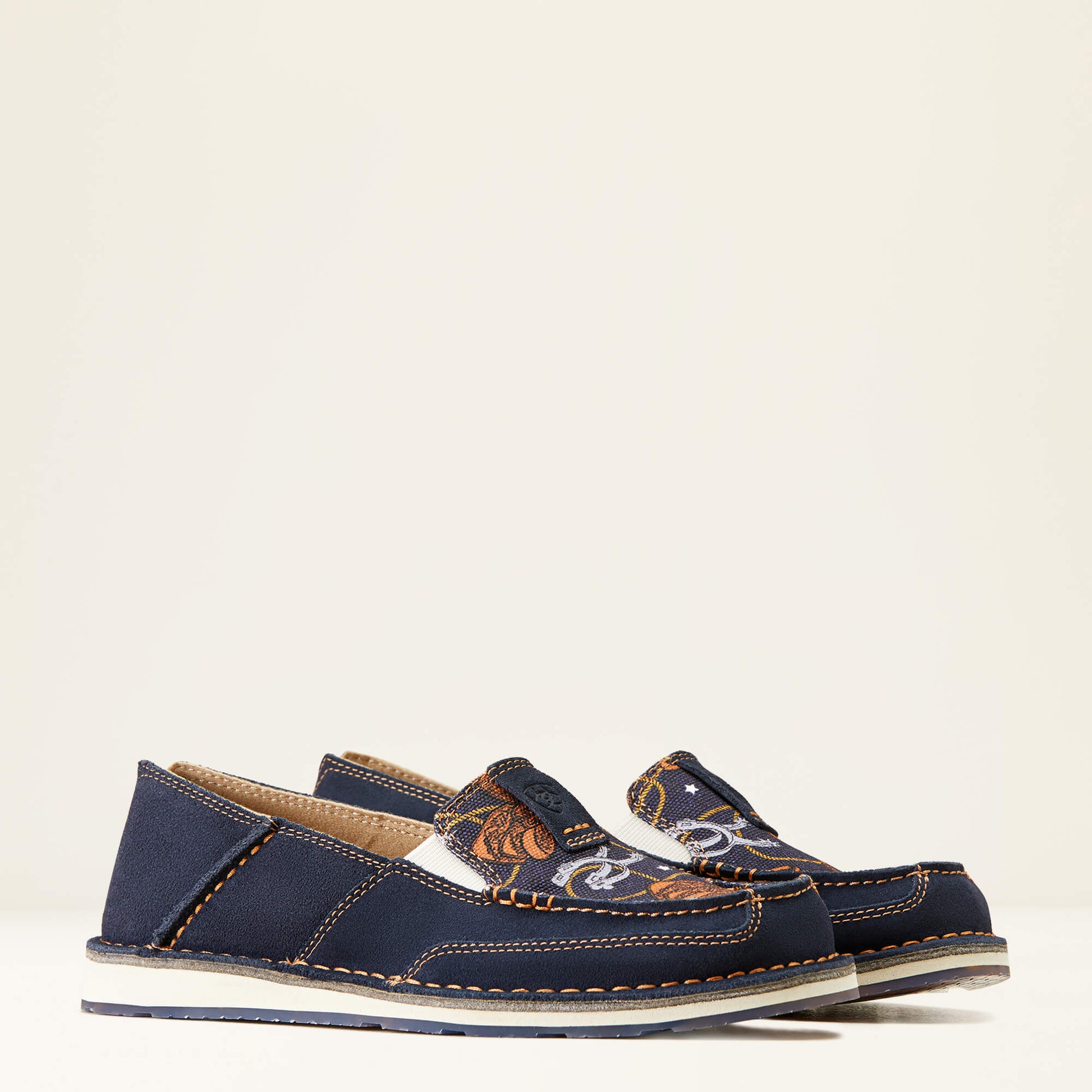 Ariat Cruiser Ladies Blue Suede Saddle Up Print - Aitken's Saddlery