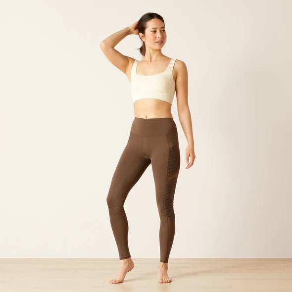 Ariat EOS Full Seat Ladies Tights Banyan Brown - Aitken's Saddlery