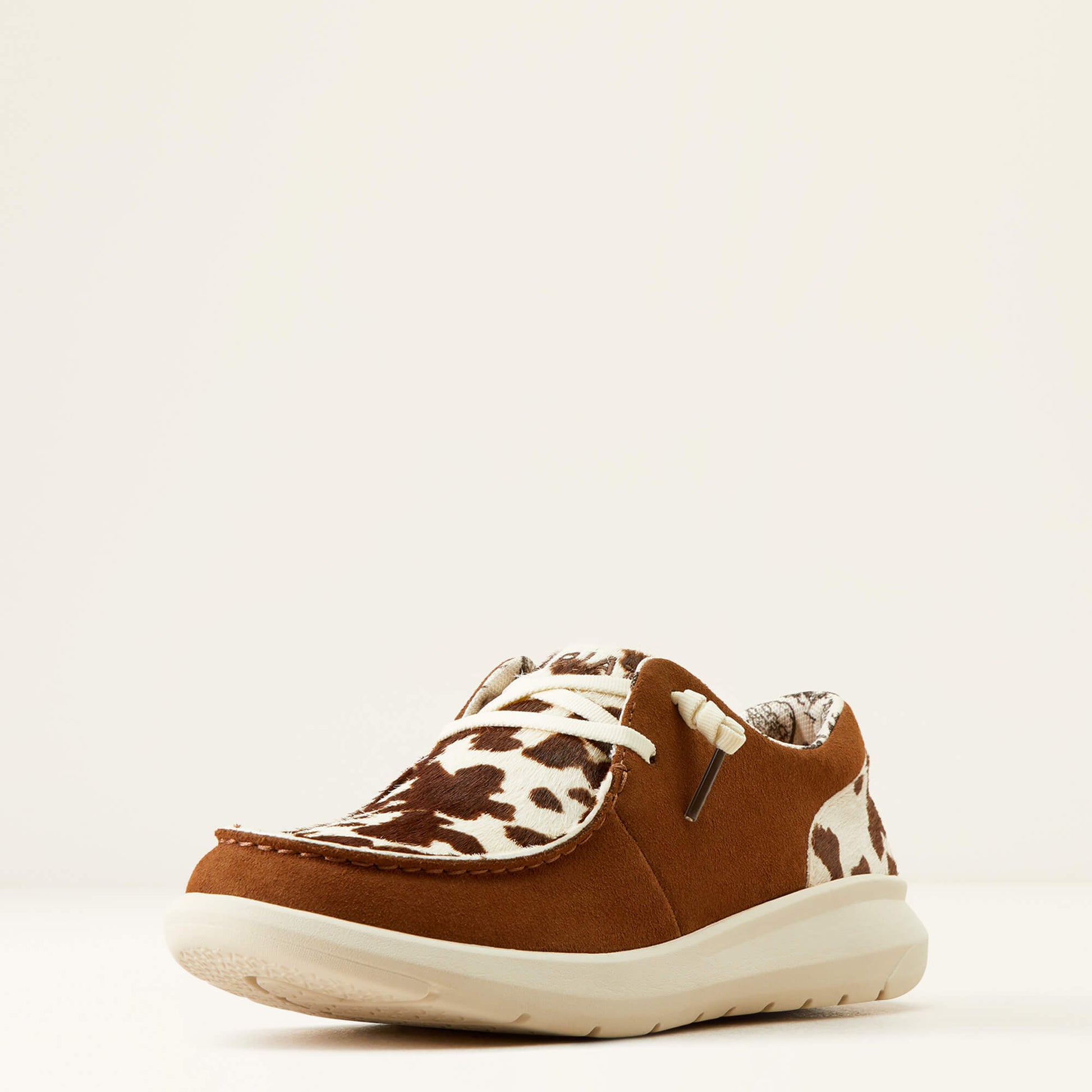 Ariat Hilo Ladies Shoe Ginger Suede/Cow Hair On - Aitken's Saddlery