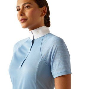 Ariat Ladies Aptos Vent 2.0 SS Show Shirt Blissful Blue - Aitken's Saddlery