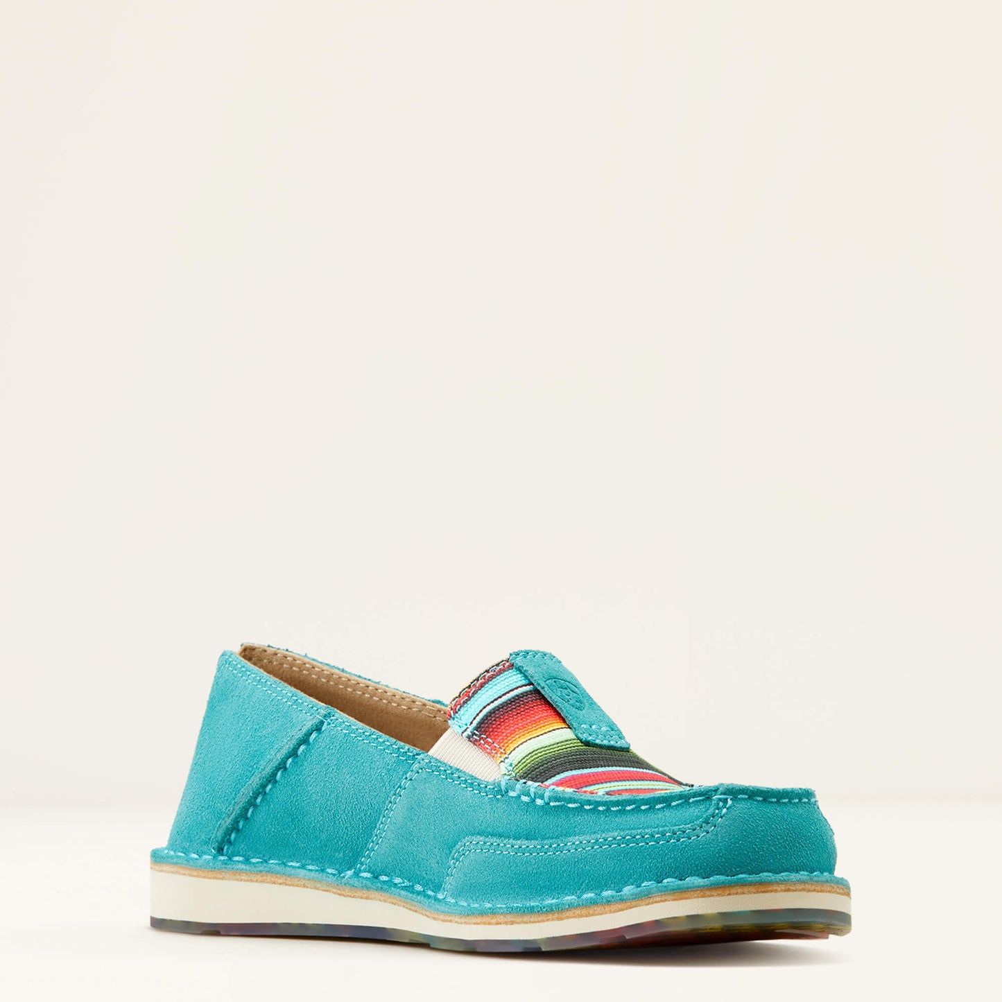 Ariat Ladies Cruiser Teal Suede & Striking Serape - Aitken's Saddlery