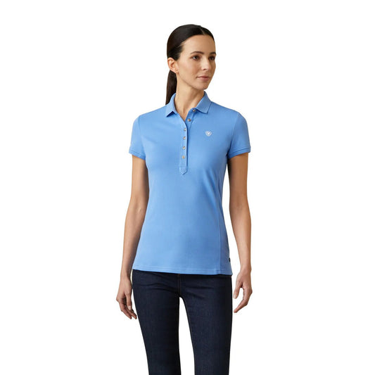 Ariat Ladies Prix 2.0 Polo Light Blue - Aitken's Saddlery