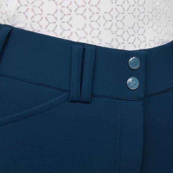 Ariat Ladies Tri Factor Grip Full Seat Breeches Deep Petroleum - Aitken's Saddlery