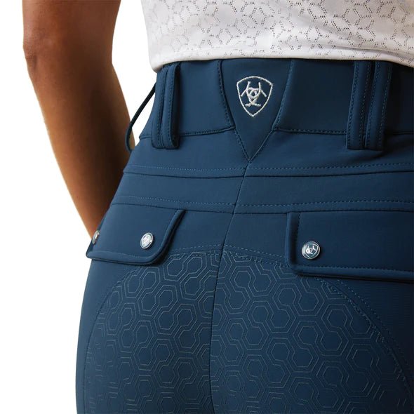 Ariat Ladies Tri Factor Grip Full Seat Breeches Deep Petroleum - Aitken's Saddlery