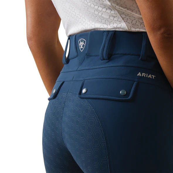 Ariat Ladies Tri Factor Grip Full Seat Breeches Deep Petroleum - Aitken's Saddlery