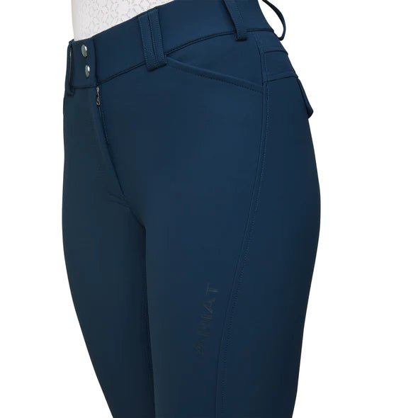 Ariat Ladies Tri Factor Grip Full Seat Breeches Deep Petroleum - Aitken's Saddlery