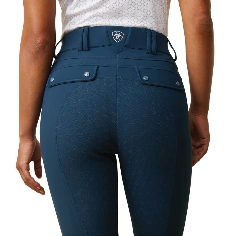 Ariat Ladies Tri Factor Grip Full Seat Breeches Deep Petroleum - Aitken's Saddlery