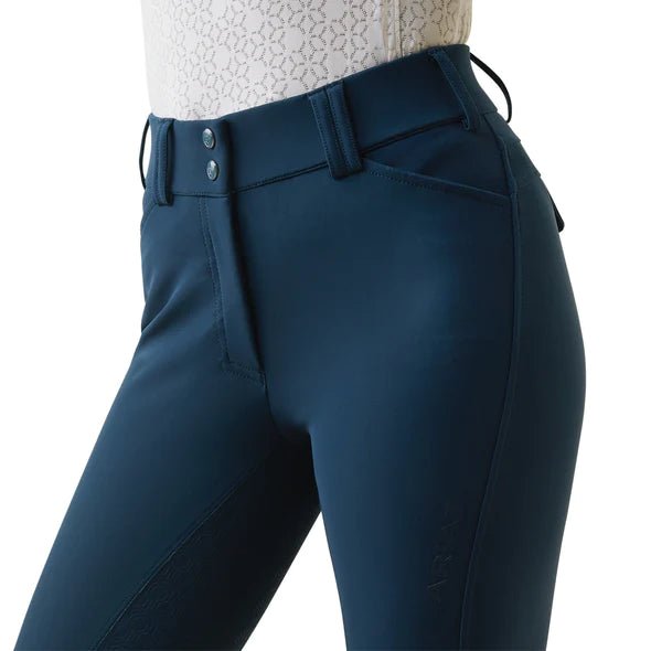 Ariat Ladies Tri Factor Grip Full Seat Breeches Deep Petroleum - Aitken's Saddlery