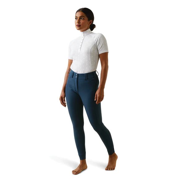Ariat Ladies Tri Factor Grip Full Seat Breeches Deep Petroleum - Aitken's Saddlery