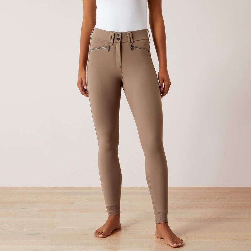 Ariat Ladies Tri Factor X Bellatrix Full Seat Breeches Brick Brown - Aitken's Saddlery