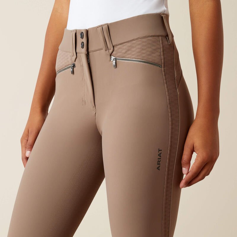 Ariat Ladies Tri Factor X Bellatrix Full Seat Breeches Brick Brown - Aitken's Saddlery