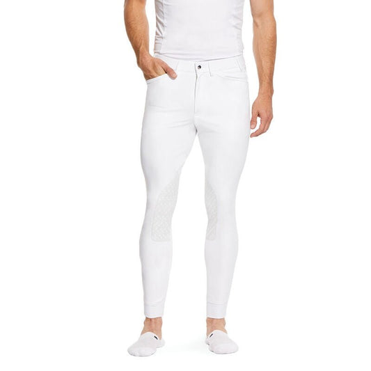 Ariat Mens Tri FactorGrip Breeches White - Aitken's Saddlery