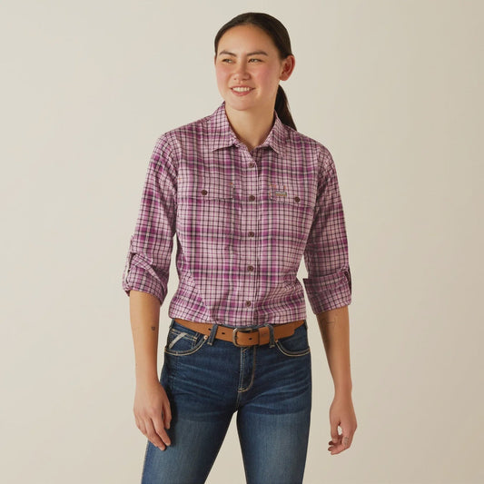 Ariat Rebar Made Tough Durastretch LS Ladies Work Shirt - Aitken's Saddlery