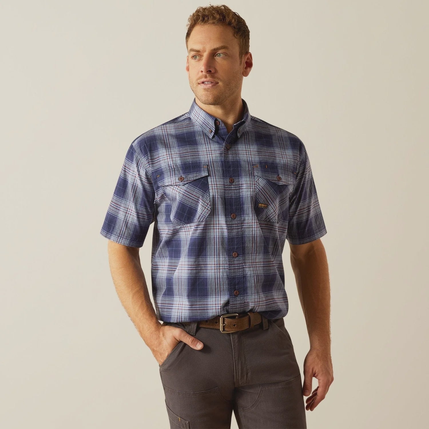 Ariat Rebar Made Tough Durastretch Mens Work Shirt - Aitken's Saddlery