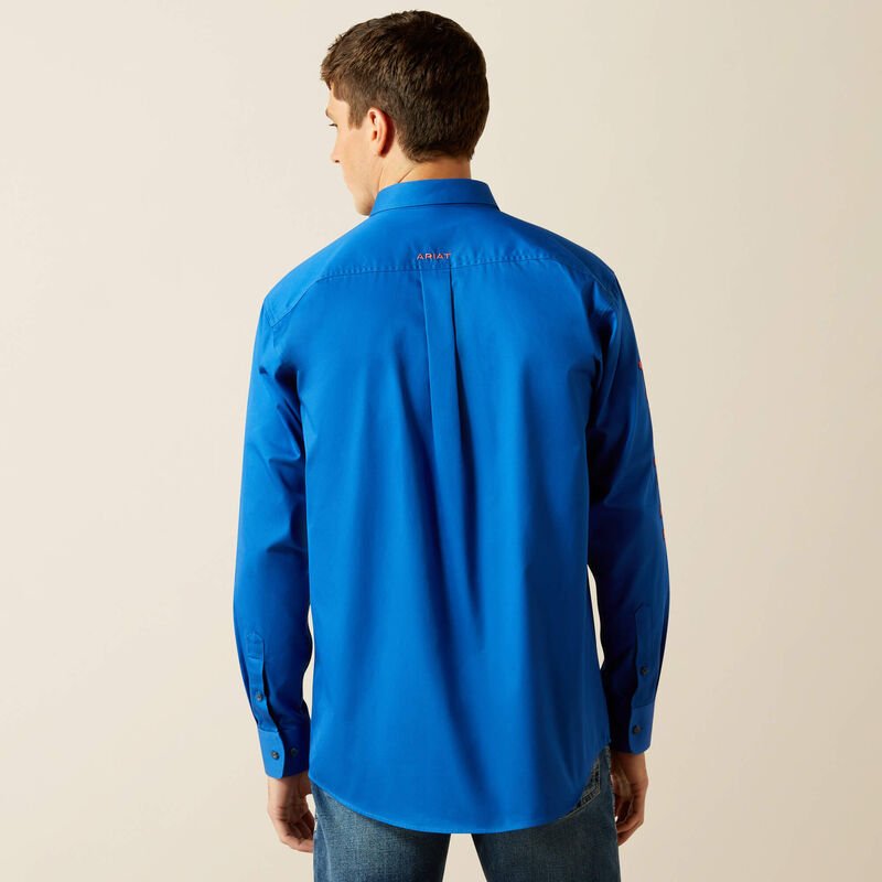 Ariat Team Logo Mens Twill LS Shirt - Aitken's Saddlery