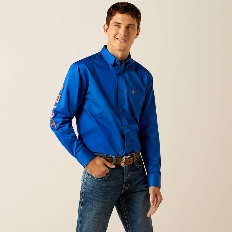 Ariat Team Logo Mens Twill LS Shirt - Aitken's Saddlery