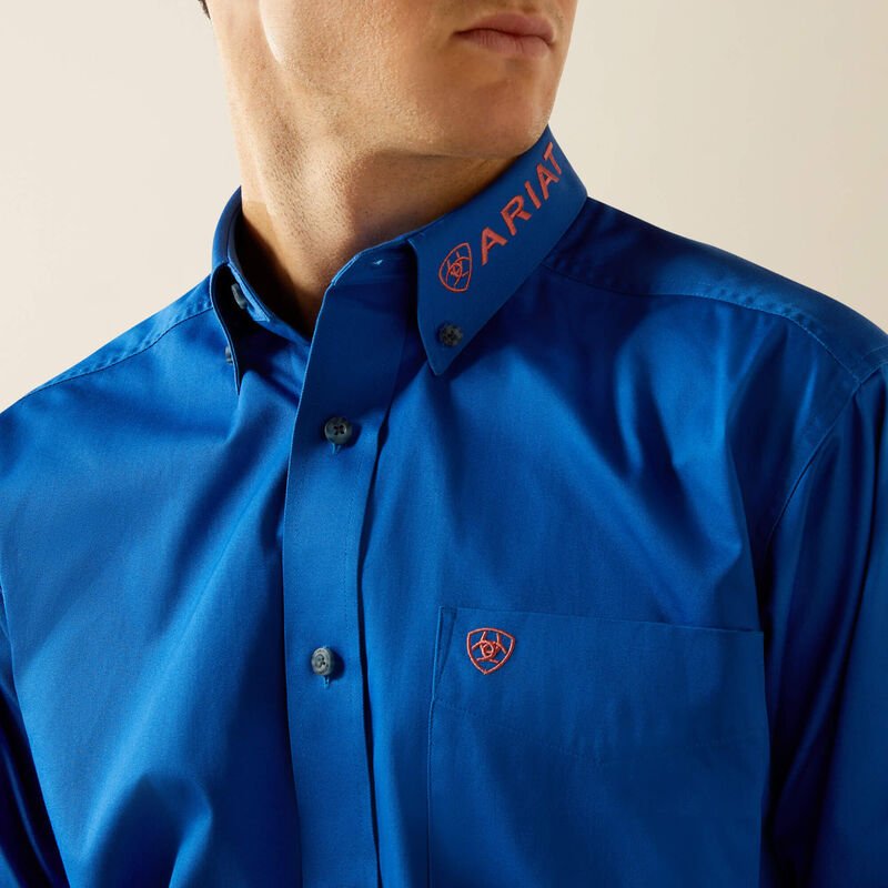 Ariat Team Logo Mens Twill LS Shirt - Aitken's Saddlery