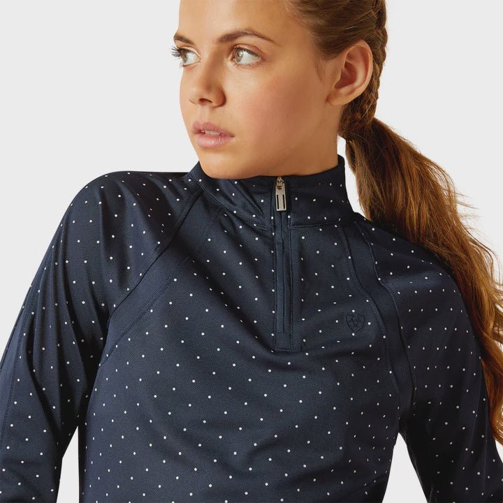 Ariat Yth Sunstopper 3.0 Navy Dot - Aitken's Saddlery