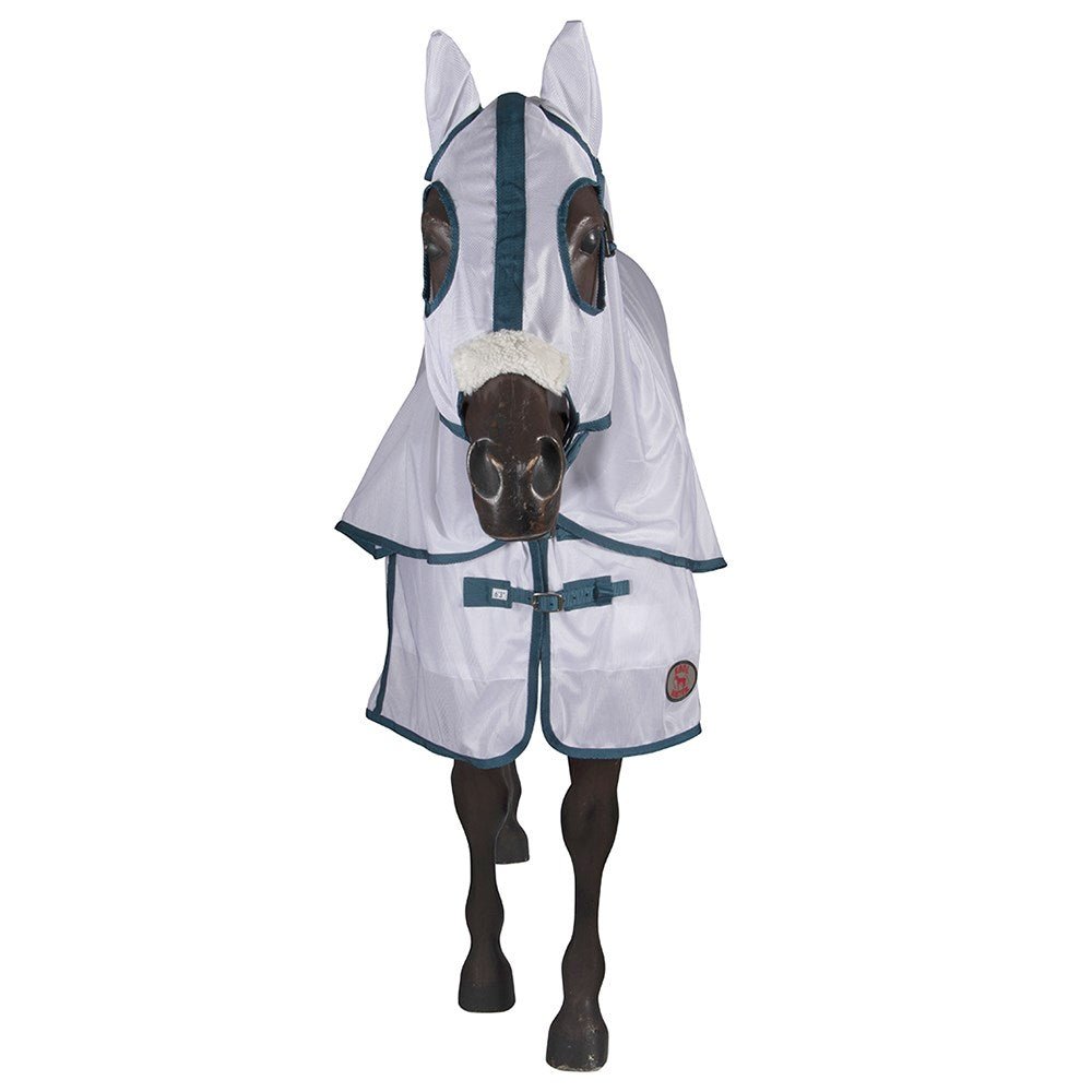 Aussie Mesh Hooded Combo White - Aitken's Saddlery