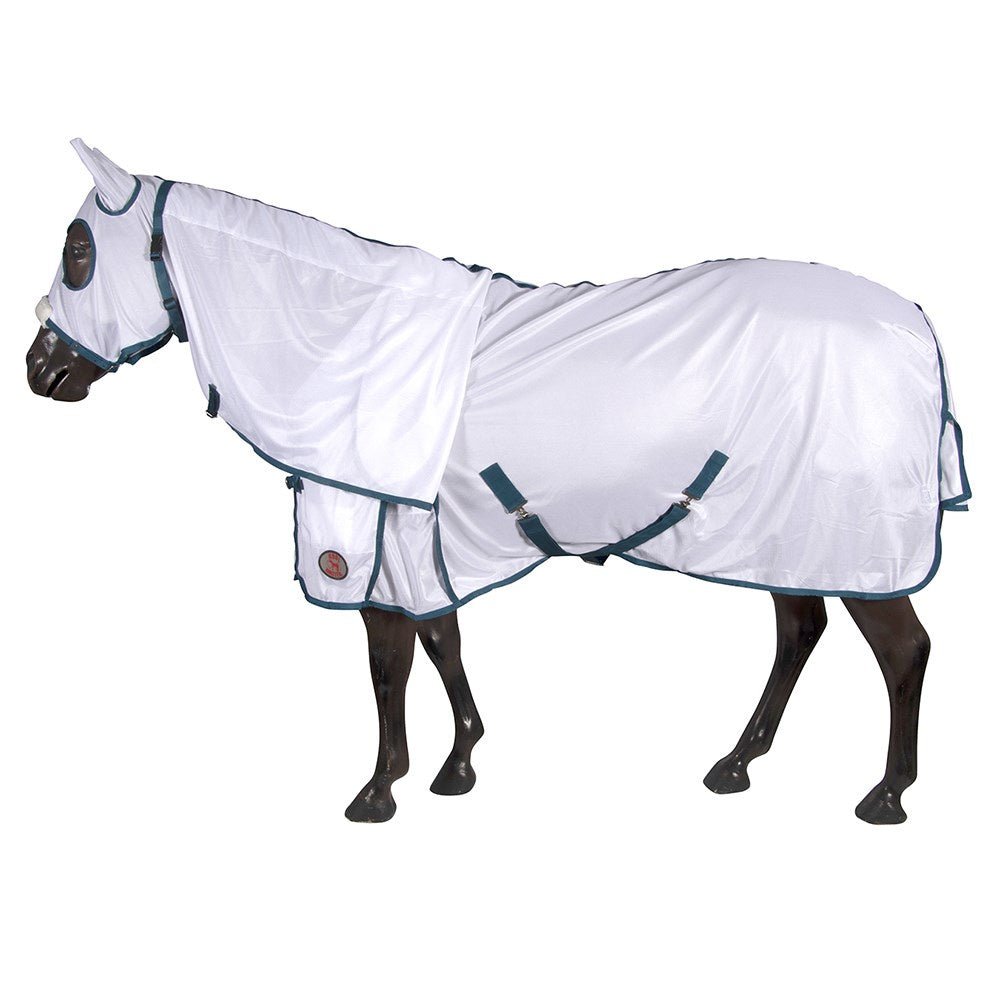 Aussie Mesh Hooded Combo White - Aitken's Saddlery