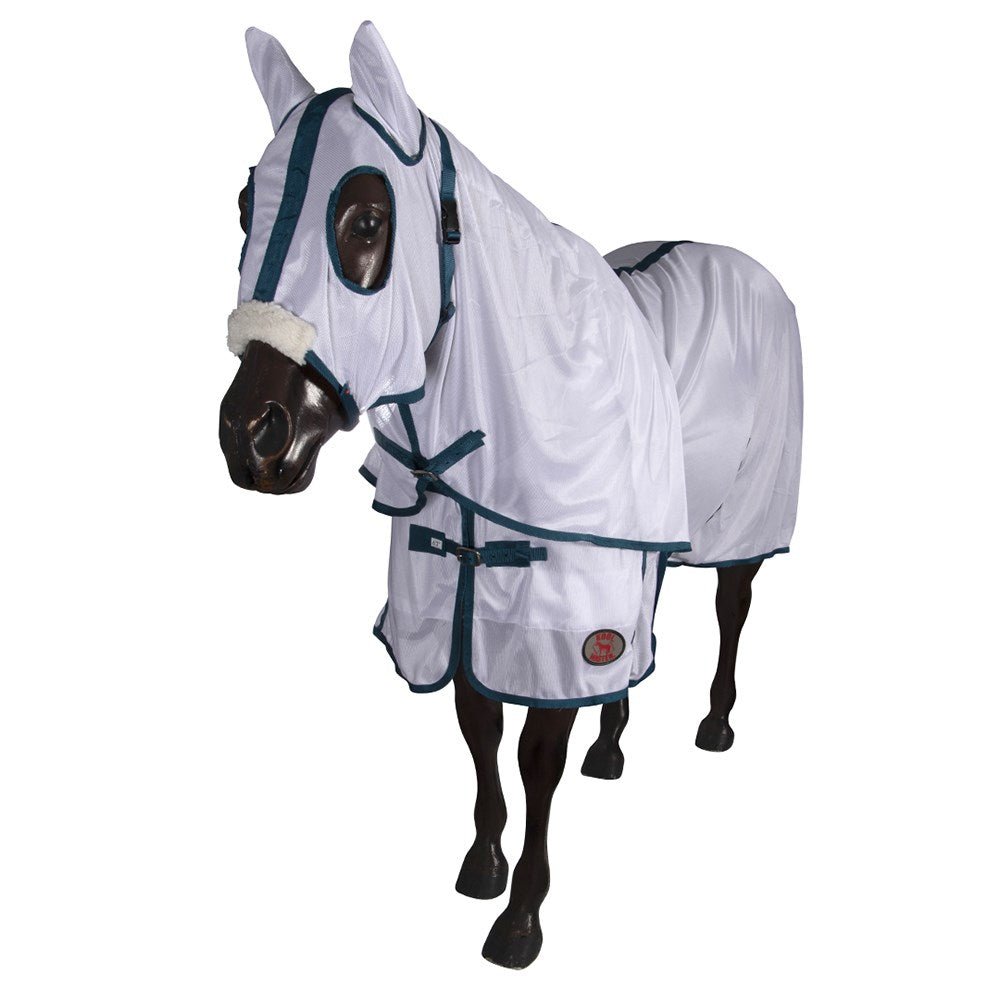 Aussie Mesh Hooded Combo White - Aitken's Saddlery