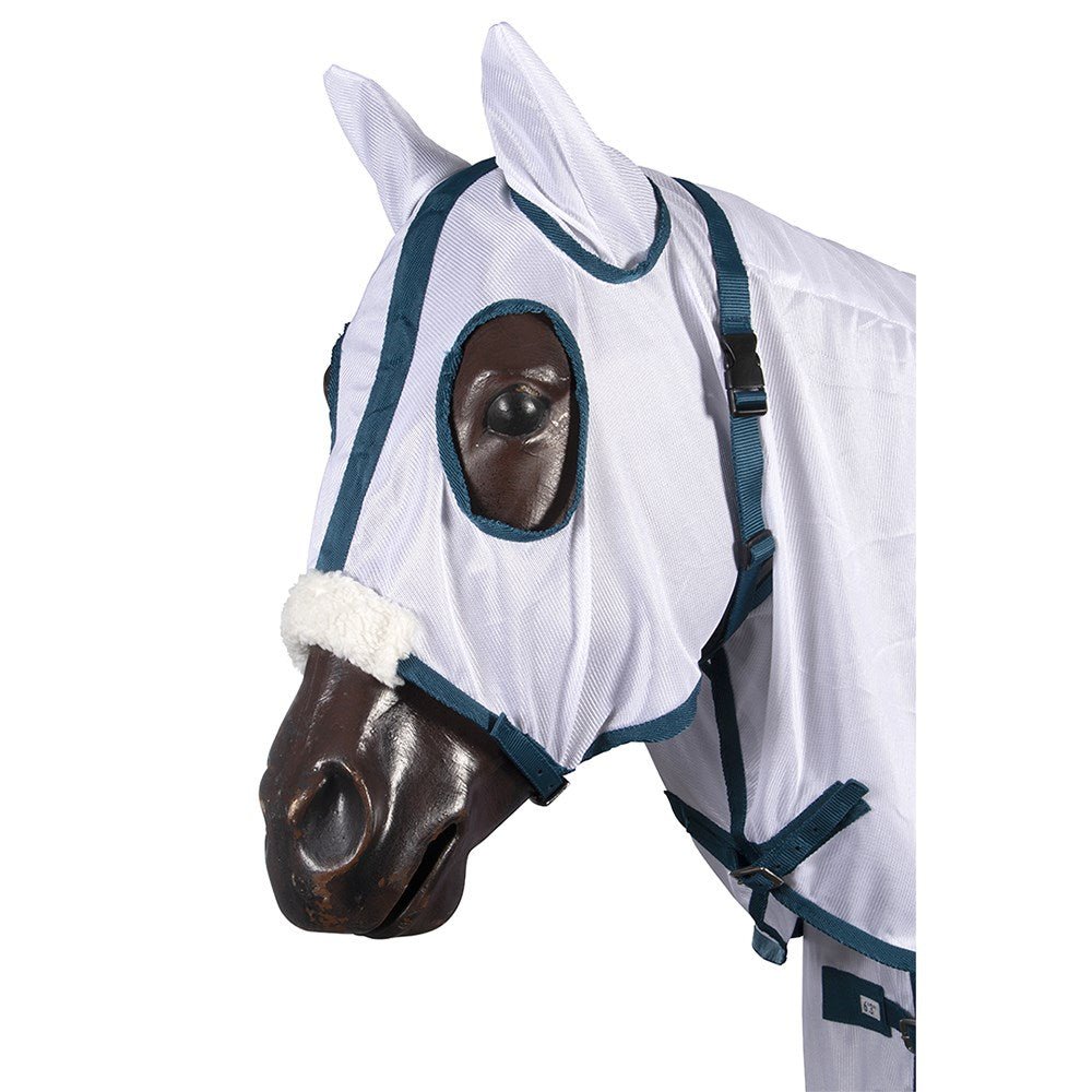 Aussie Mesh Hooded Combo White - Aitken's Saddlery