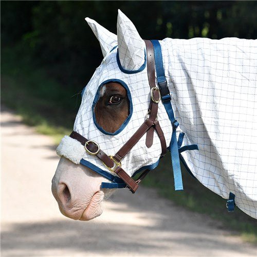 Aussie Tear-Stop Hooded Combo White - Aitken's Saddlery