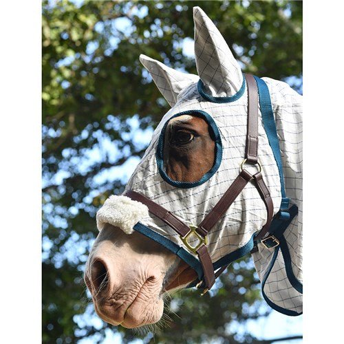 Aussie Tear-Stop Hooded Combo White - Aitken's Saddlery