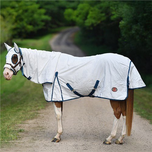 Aussie Tear-Stop Hooded Combo White - Aitken's Saddlery