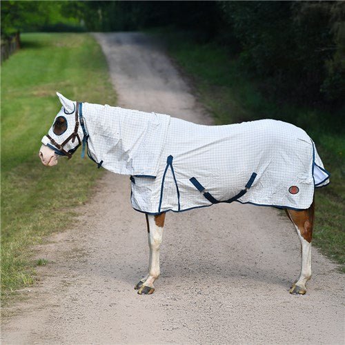 Aussie Tear-Stop Hooded Combo White - Aitken's Saddlery
