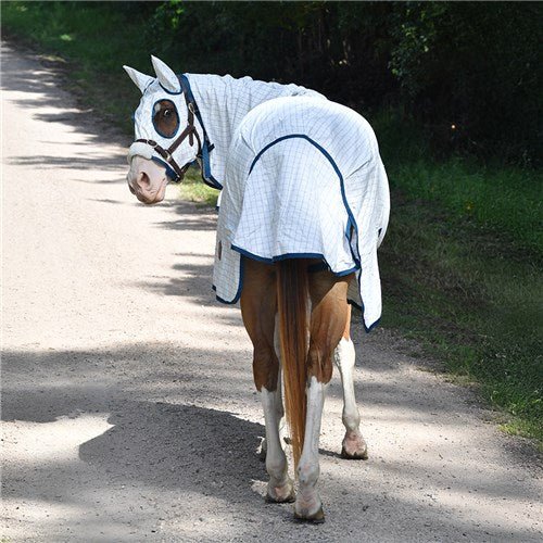 Aussie Tear-Stop Hooded Combo White - Aitken's Saddlery