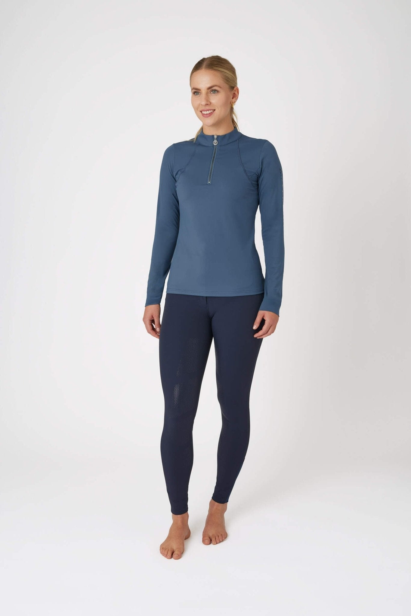B Vertigo Inez Functional Ladies Shirt Reflecting Pond - Aitken's Saddlery
