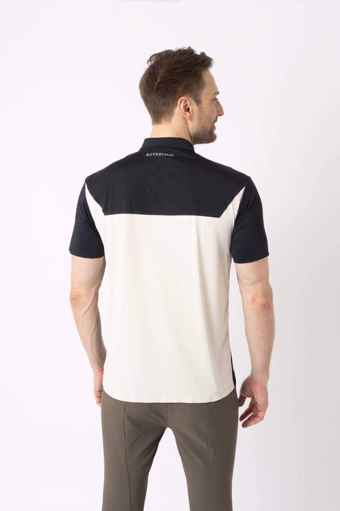 B Vertigo Mens Aidan Seamless Polo Shirt Dark Grey - Aitken's Saddlery