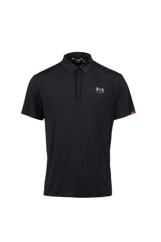 B Vertigo Mens Aidan Seamless Polo Shirt Dark Grey - Aitken's Saddlery
