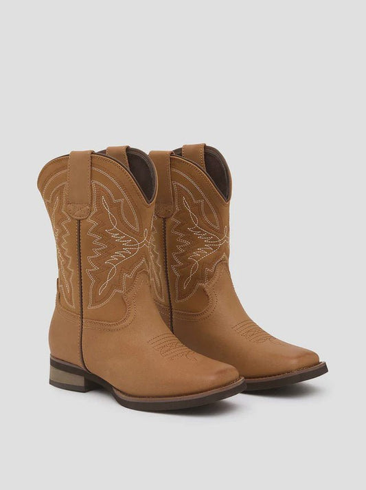 Baxter Youth Western Boots Tan - Aitken's Saddlery