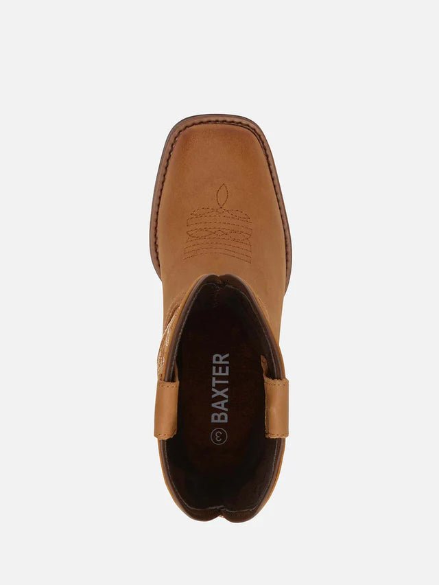 Baxter Youth Western Boots Tan - Aitken's Saddlery