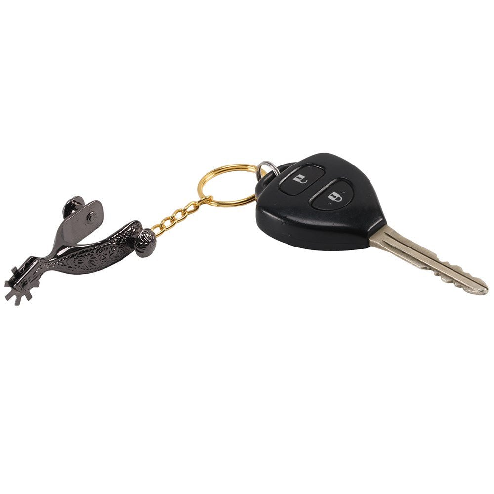 Black Spur Key Ring - Aitken's Saddlery