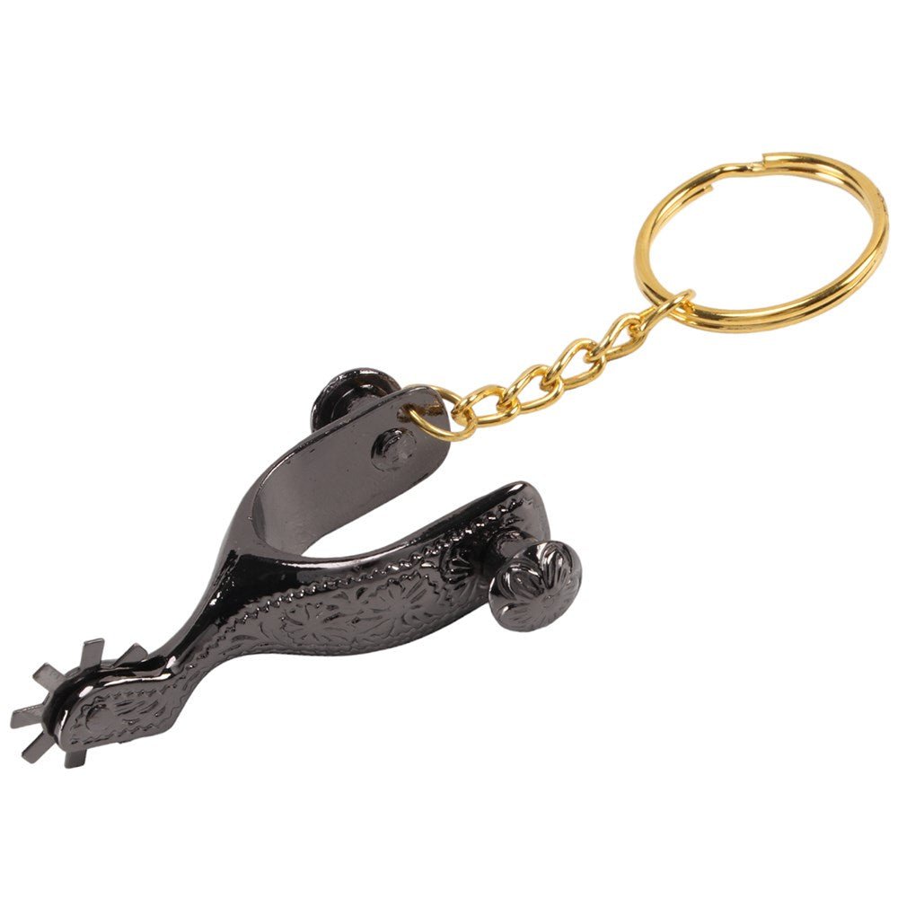 Black Spur Key Ring - Aitken's Saddlery